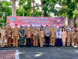 Bupati Noudy Tendean Pimpin Upacara Hari Ibu ke-96 dan Hari Bela Negara ke-76