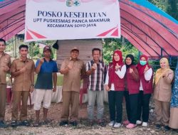 UPT Puskesmas Panca Makmur Buka Pos Pelayanan Kesehatan Arus Mudik Nataru di Desa Malino