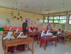 Babinsa Perketat Pengawasan Penyaluran Makan Bergizi Gratis di Gowa